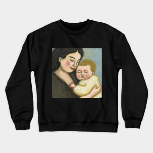 A mother and her baby Crewneck Sweatshirt